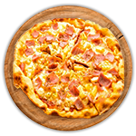 Cheese, Ham & Pineapple Pizza 