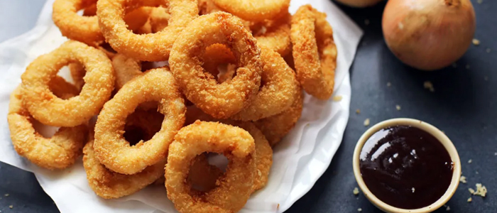 Onion Rings With Chips 