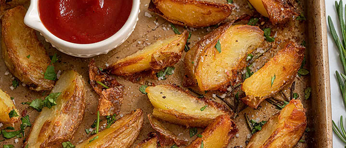 Potato Wedges With Dip 