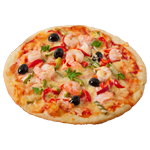 Seafood & Peppers Pizza 