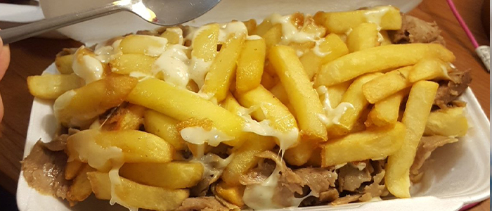 Doner Meat, Chips & Cheese  Large 